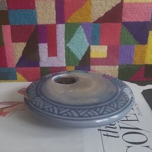 GEORGETOWN POTTERY IKEBANA LOW ROUND VASE